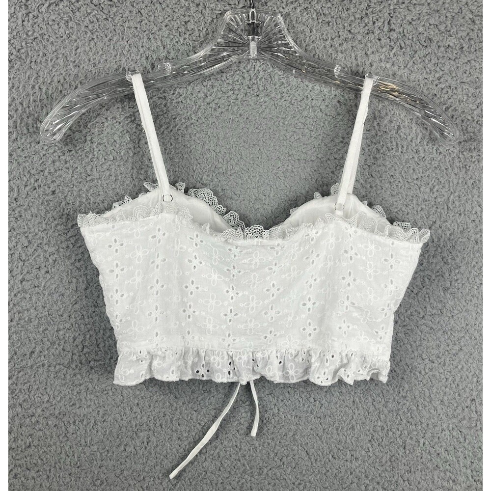 Altar’d State Eyelet Lace-Up Corset Top Womens S Victorian Coquette Feminine - Picture 4 of 7